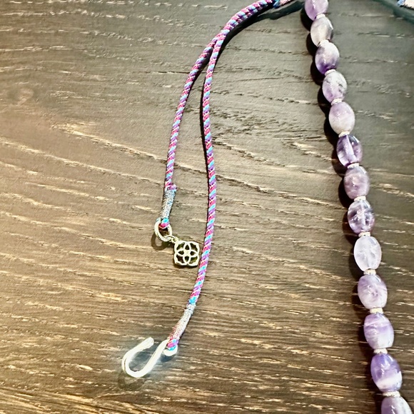 Kendra Scott Necklace and Earring Set - Amethyst/Textile/14k-gold Plated, New - Picture 6 of 8
